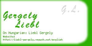 gergely liebl business card